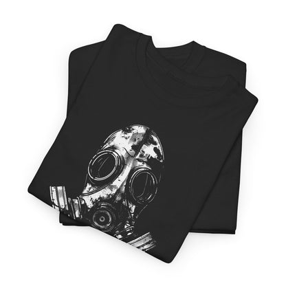 Unisex triko - Life is better with a gasmask on v bílé